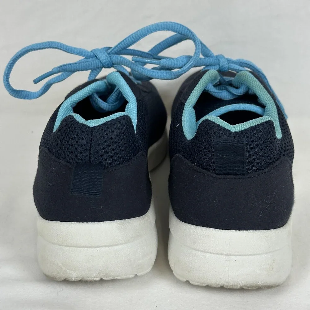 Pro Player Shoes Womens Size 6 Navy Blue Aqua Mesh Athletic Walking Sneakers